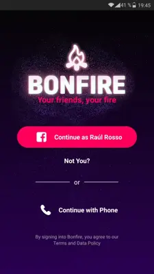 Bonfire Group Video Chat android App screenshot 1